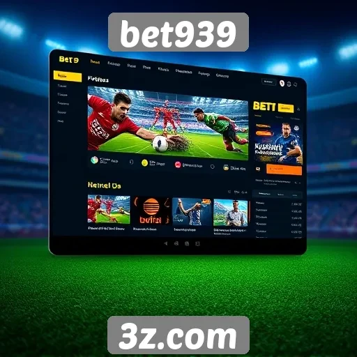 Revisão da interface do site bet939