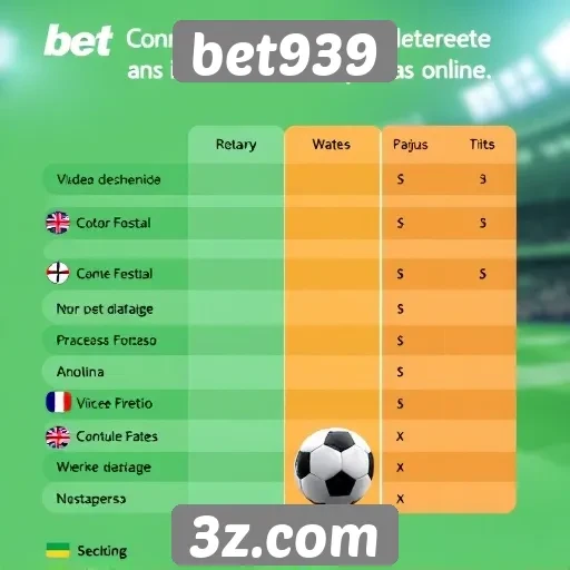 Comparativo entre bet939 e concorrentes no mercado